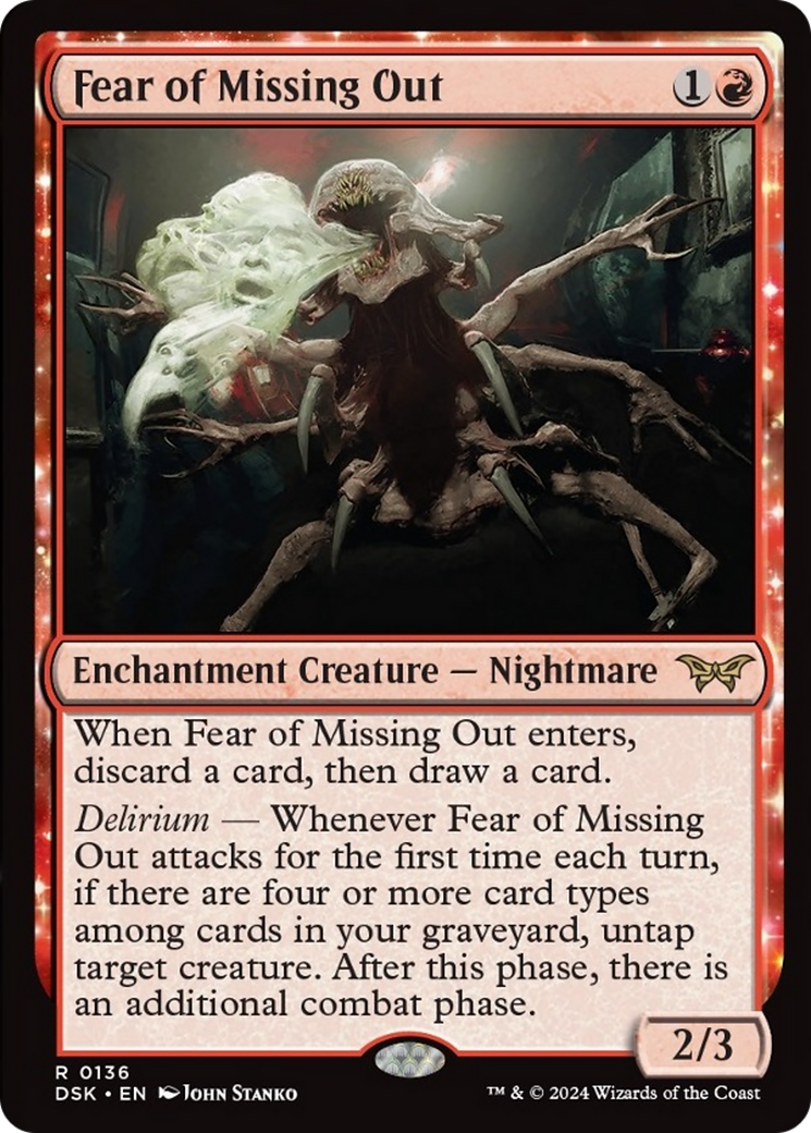 Fear of Missing Out [Duskmourn: House of Horror] - Trinity Hobby