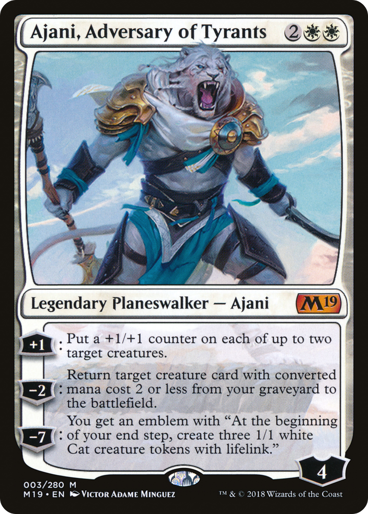Ajani, Adversary of Tyrants [Core Set 2019] - Trinity Hobby