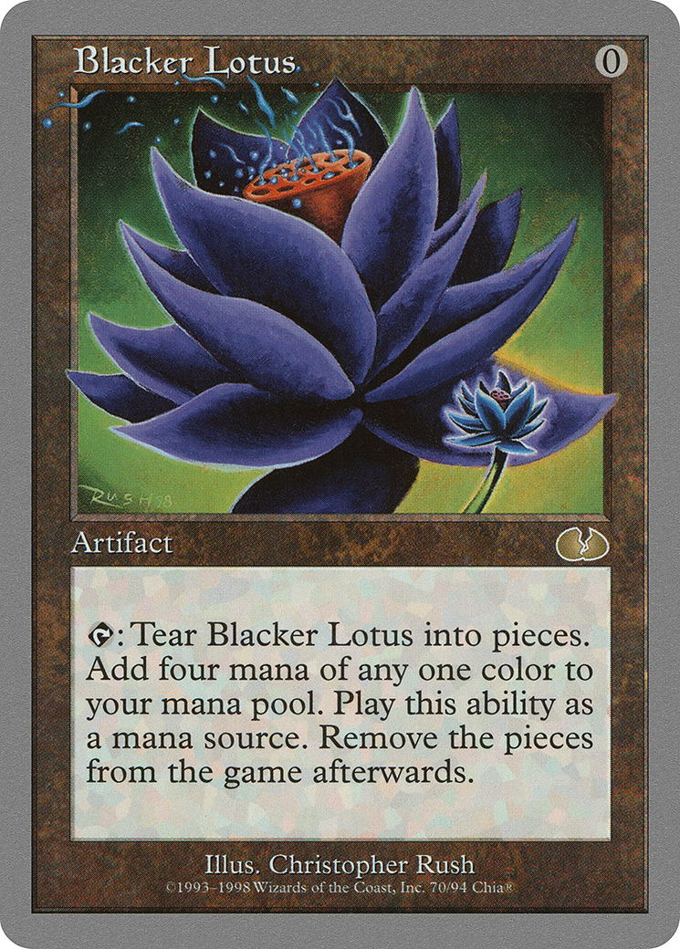 Blacker Lotus [Unglued] - Trinity Hobby