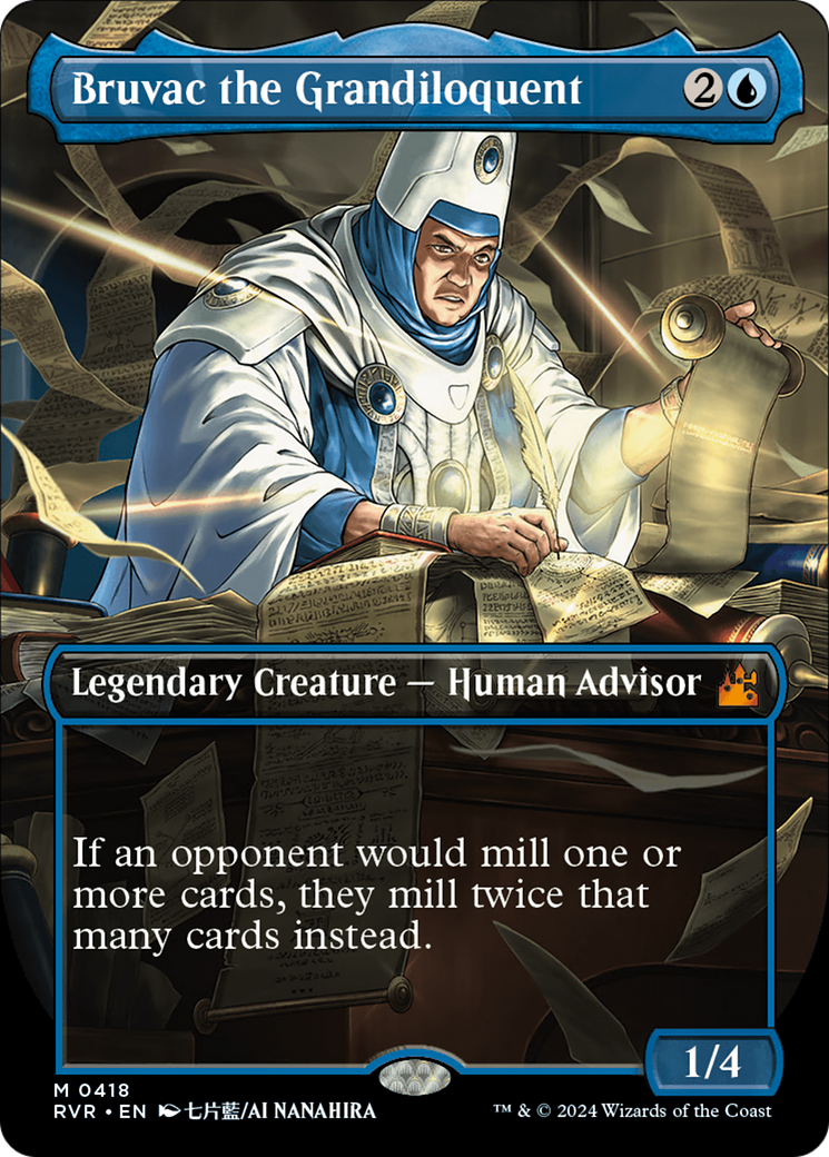 Bruvac the Grandiloquent (Anime Borderless) [Ravnica Remastered] - Trinity Hobby