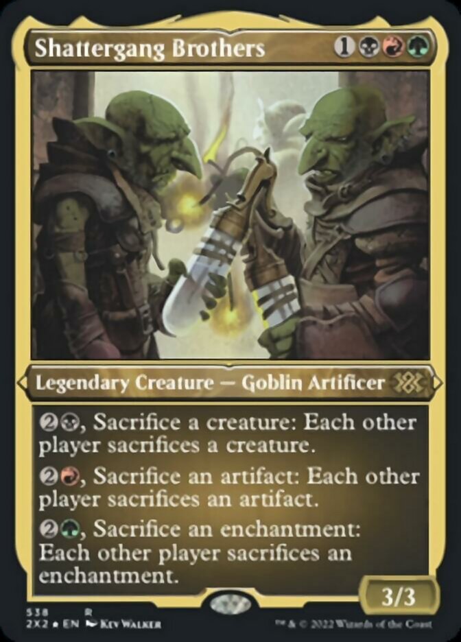 Shattergang Brothers (Foil Etched) [Double Masters 2022] - Trinity Hobby
