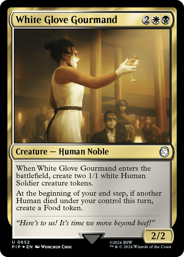 White Glove Gourmand (Surge Foil) [Fallout] - Trinity Hobby