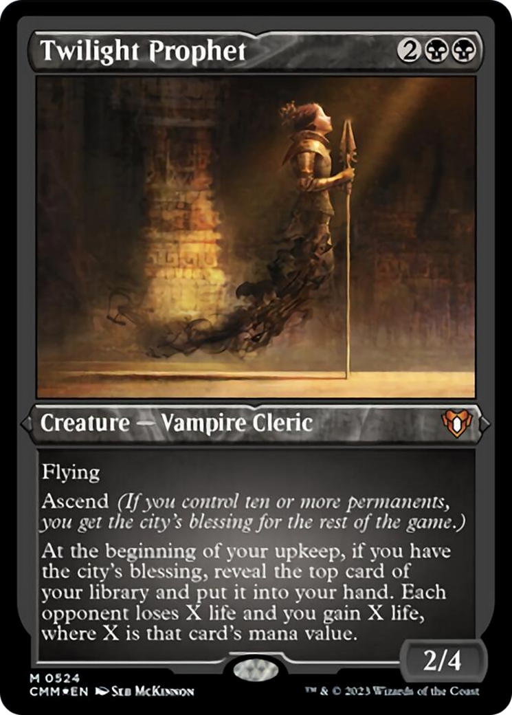 Twilight Prophet (Foil Etched) [Commander Masters] - Trinity Hobby