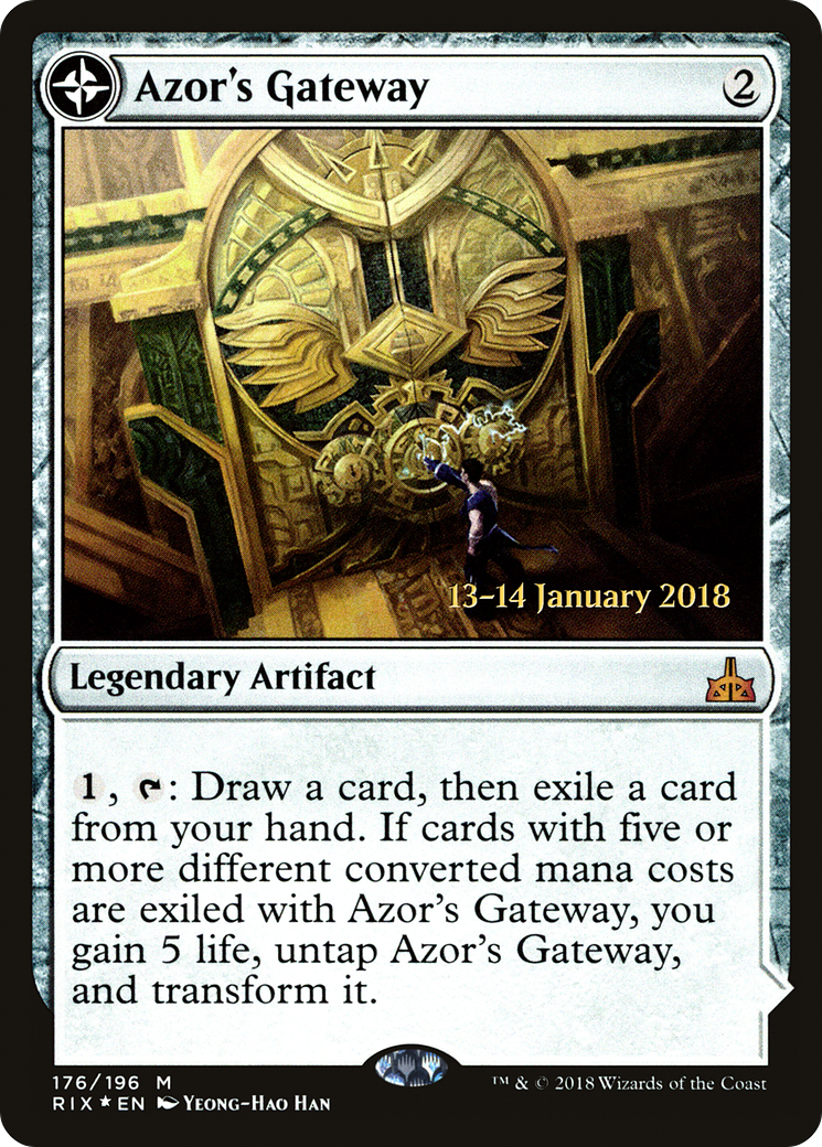 Azor's Gateway // Sanctum of the Sun [Rivals of Ixalan Prerelease Promos] - Trinity Hobby