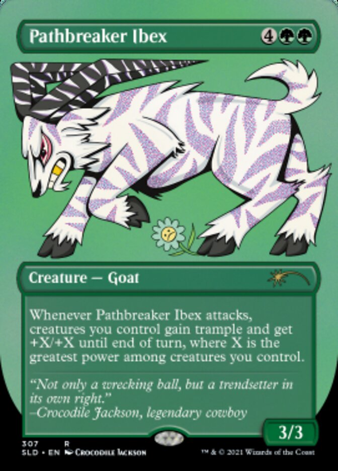 Pathbreaker Ibex (Borderless) (Foil Etched) [Secret Lair Drop Series] - Trinity Hobby