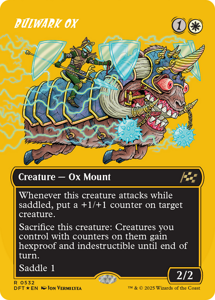 Bulwark Ox (Borderless) (First-Place Foil) [Aetherdrift] - Trinity Hobby