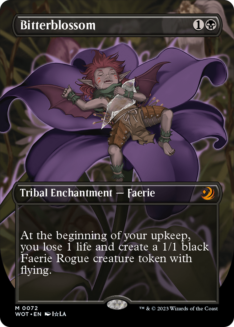 Bitterblossom (Anime Borderless) [Wilds of Eldraine: Enchanting Tales] - Trinity Hobby