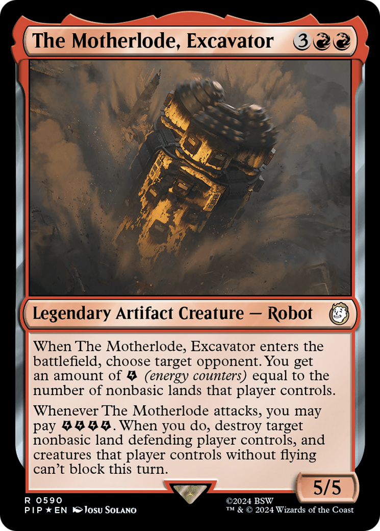 The Motherlode, Excavator (Surge Foil) [Fallout] - Trinity Hobby