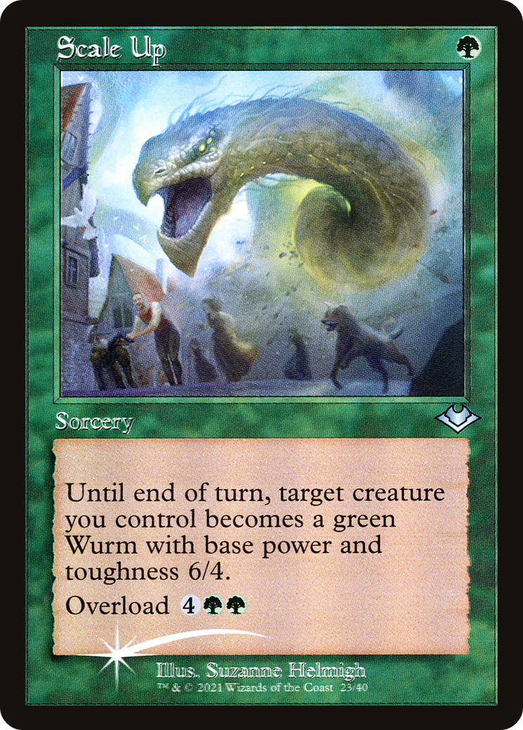 Scale Up [Etched Foil]  (MH1-023) - [Modern Horizons 1 Timeshifts] - Trinity Hobby
