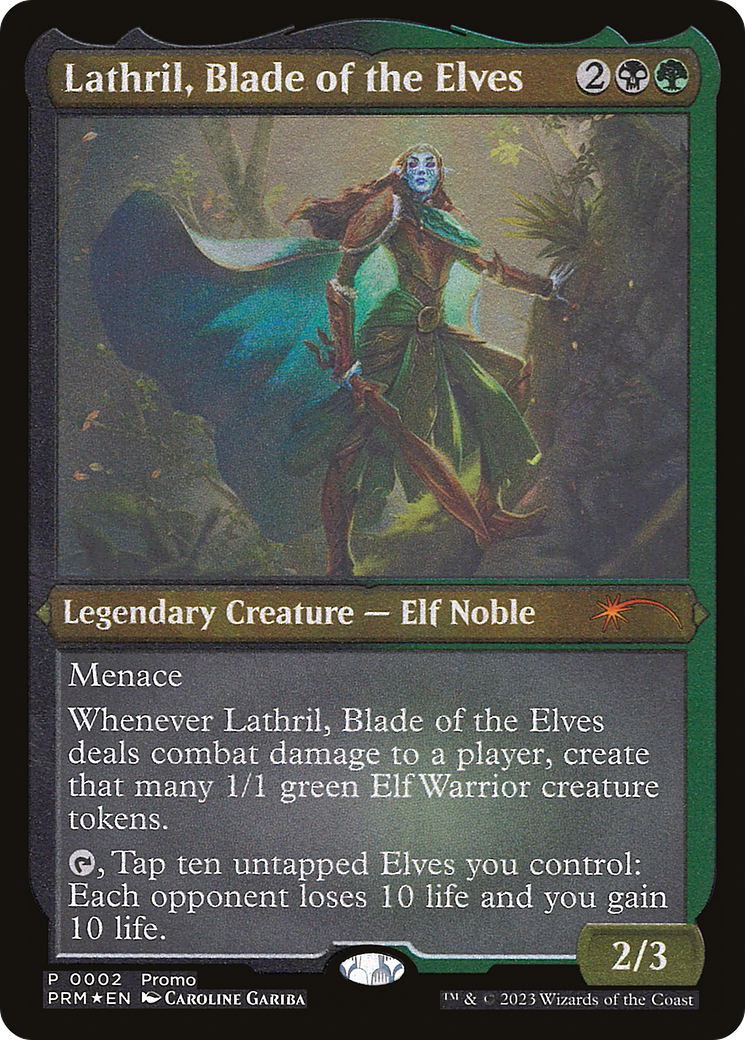 Lathril, Blade of the Elves (Foil Etched) [Media Promos]