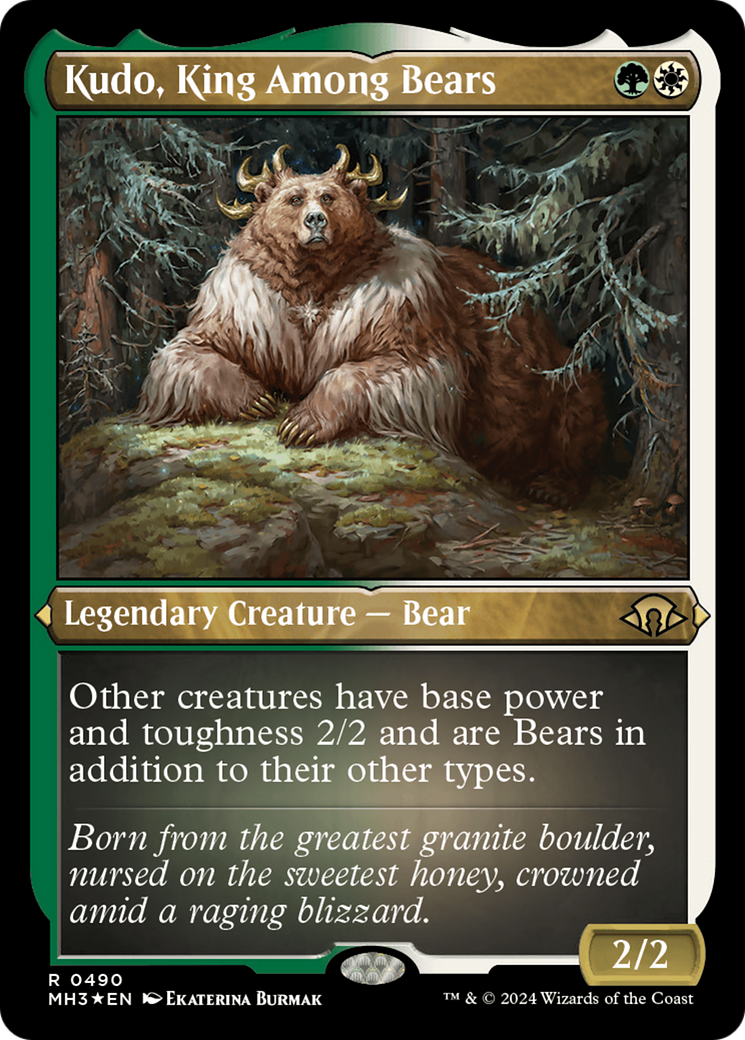 Kudo, King Among Bears  [Foil]  (MH3-490) - [Modern Horizons 3] - Trinity Hobby