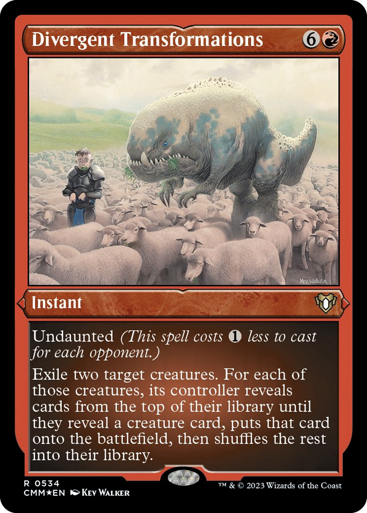 Divergent Transformations (Foil Etched) [Commander Masters] - Trinity Hobby
