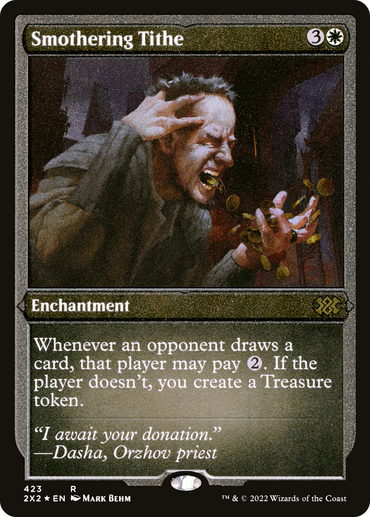 Smothering Tithe (Foil Etched)  [Foil]  (2X2-423) - [Double Masters 2022] - Trinity Hobby