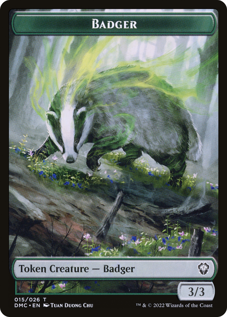 Badger Token [Dominaria United Commander Tokens] - Trinity Hobby