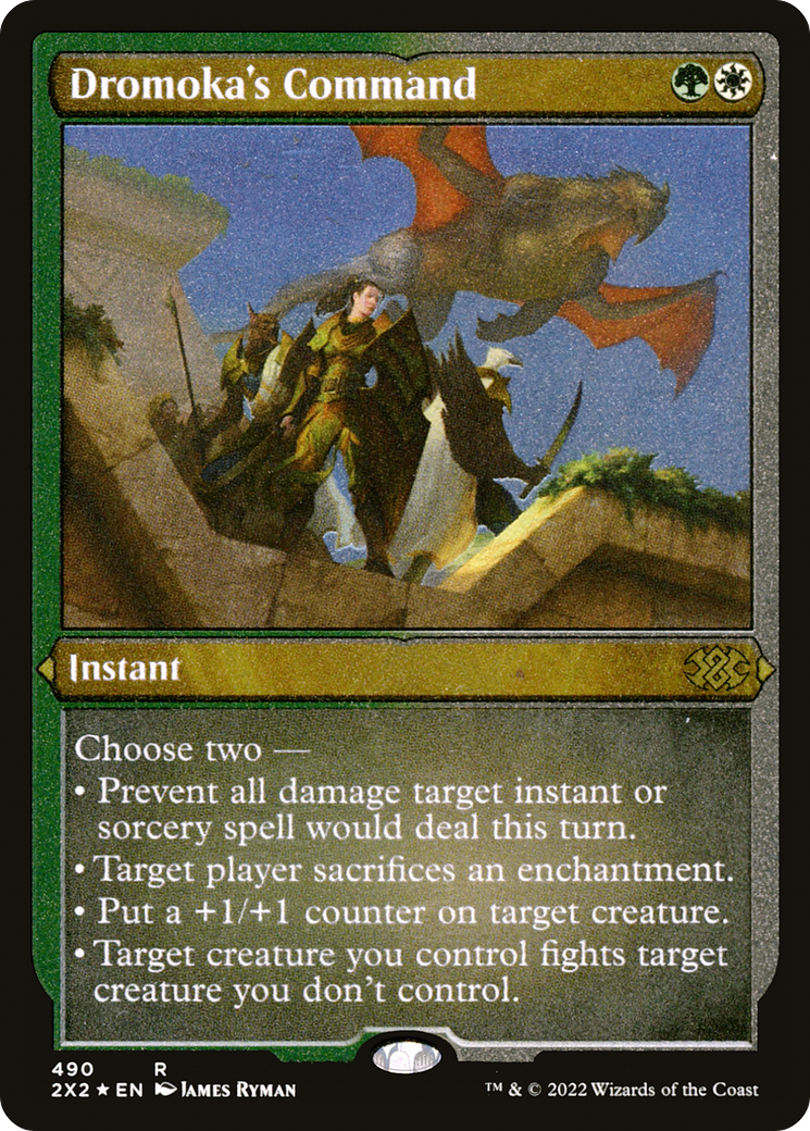 Dromoka's Command (Foil Etched)  [Foil]  (2X2-490) - [Double Masters 2022] - Trinity Hobby