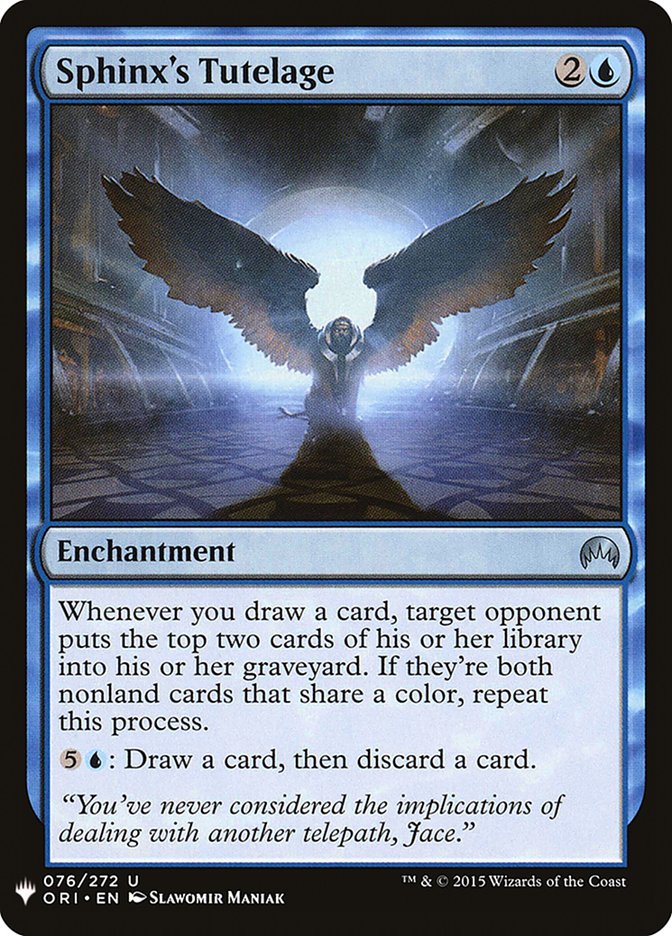 Sphinx's Tutelage [Mystery Booster] - Trinity Hobby