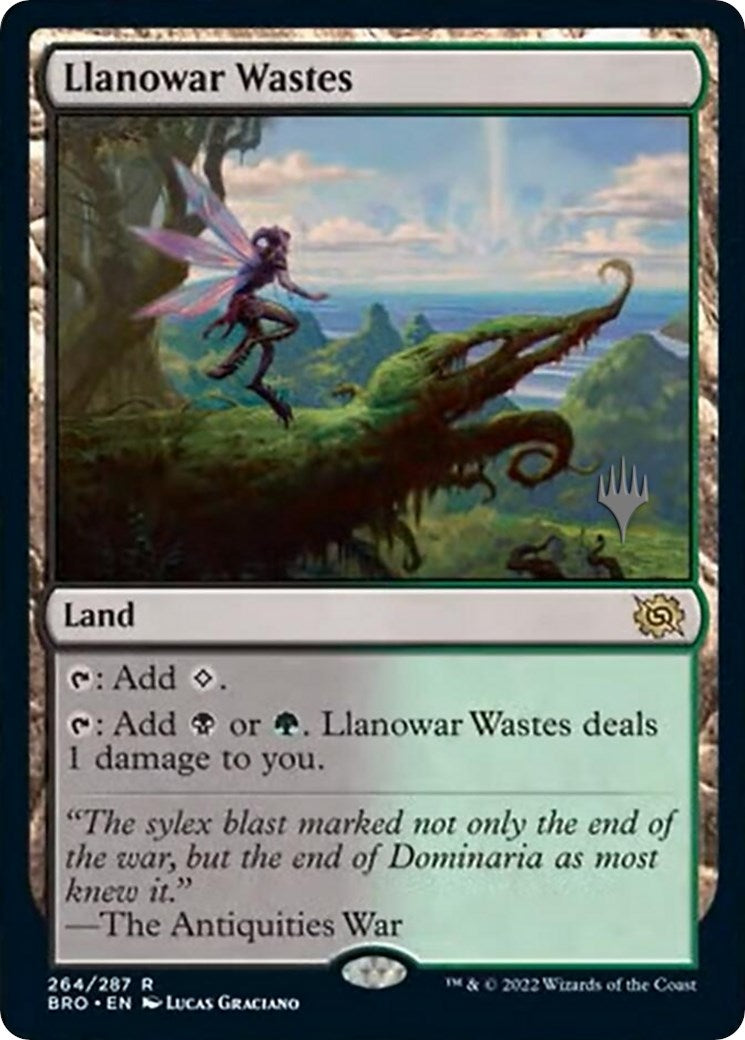 Llanowar Wastes (Promo Pack) [The Brothers' War Promos] - Trinity Hobby