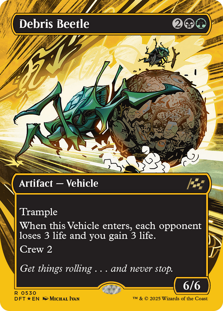 Debris Beetle (Borderless) (First-Place Foil) [Aetherdrift] - Trinity Hobby