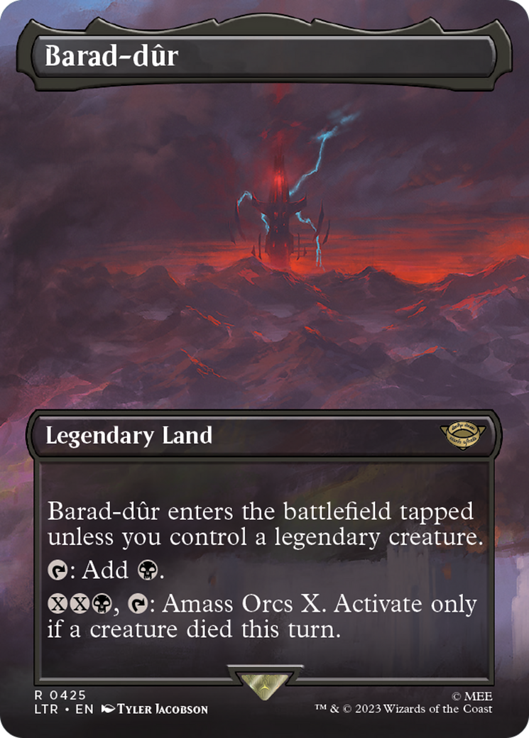 Barad-dur (Borderless Alternate Art) (425) [The Lord of the Rings: Tales of Middle-Earth] - Trinity Hobby
