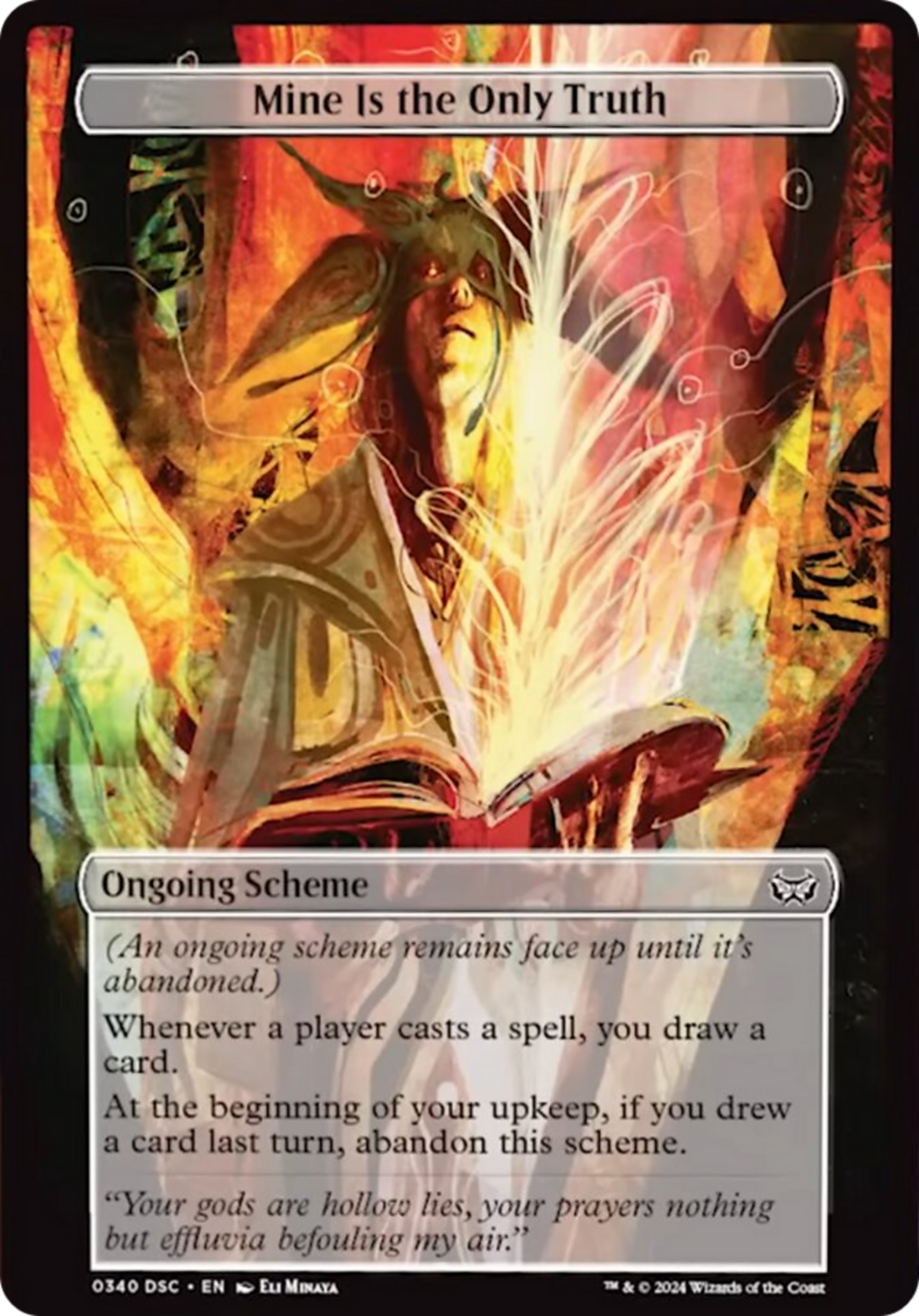 Mine Is The Only Truth (Full Art) [Duskmourn: Archenemy] - Trinity Hobby