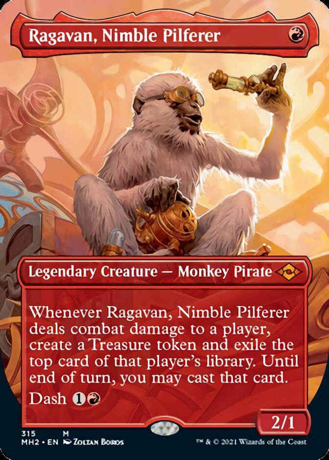 Ragavan, Nimble Pilferer (Borderless Alternate Art) [Modern Horizons 2] - Trinity Hobby