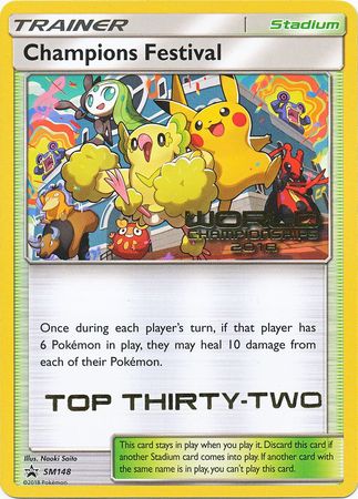 Champions Festival (SM148) (2018 Top Thirty Two) [Sun & Moon: Black Star Promos] - Trinity Hobby