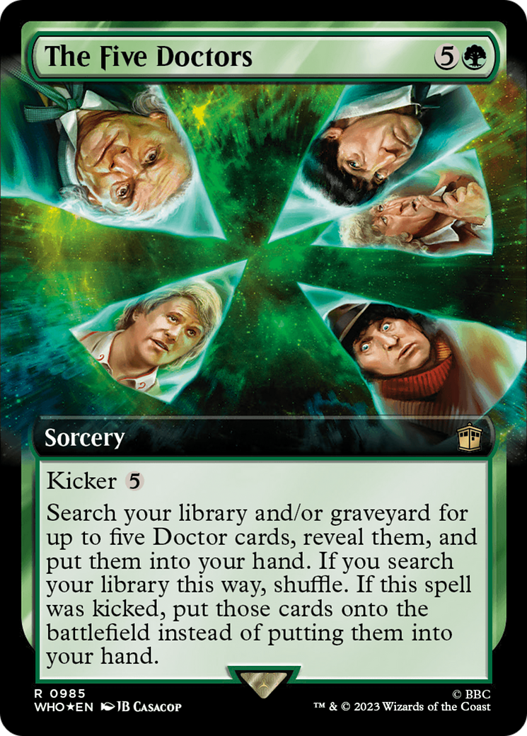 The Five Doctors (Extended Art) (Surge Foil) [Doctor Who] - Trinity Hobby