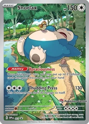 Snorlax (051) (Pokemon Center) [Scarlet & Violet: Black Star Promos] - Trinity Hobby