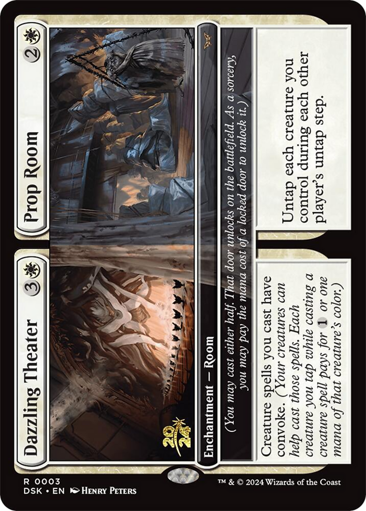 Dazzling Theater // Prop Room [Duskmourn: House of Horror Prerelease Promos] - Trinity Hobby