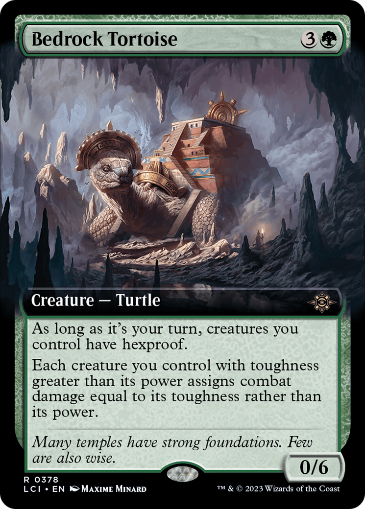 Bedrock Tortoise (Extended Art) [The Lost Caverns of Ixalan] - Trinity Hobby