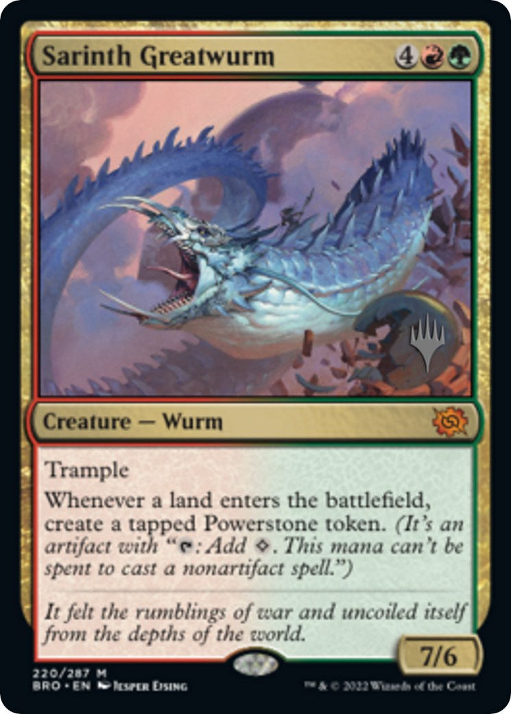 Sarinth Greatwurm (Promo Pack) [The Brothers' War Promos] - Trinity Hobby