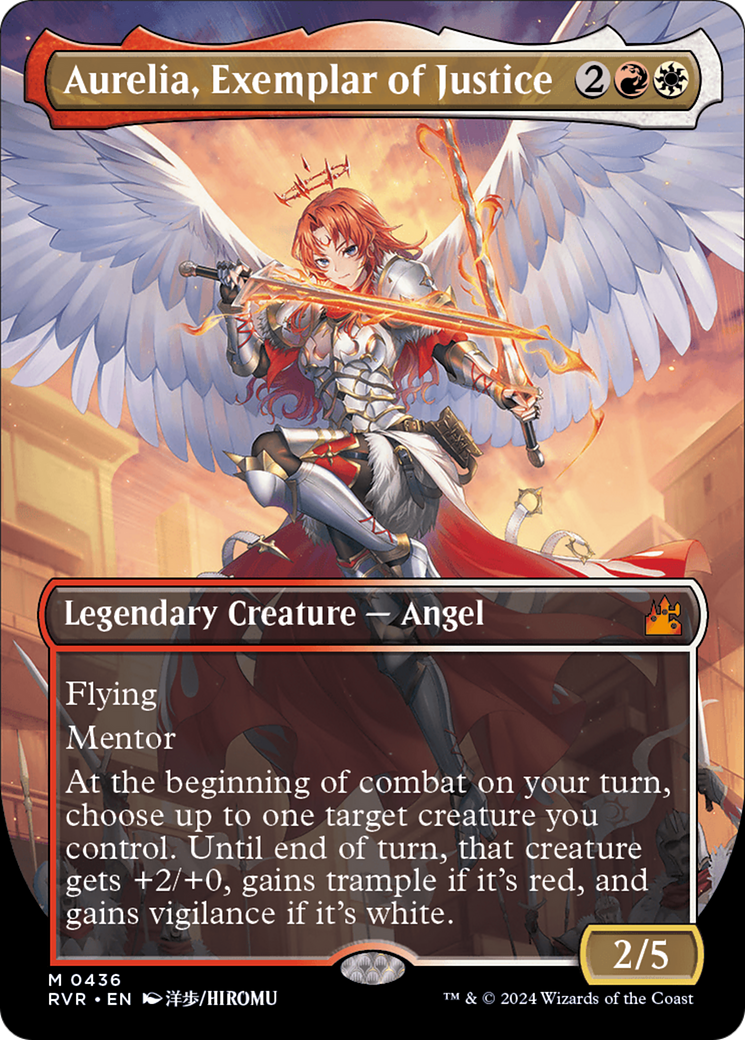 Aurelia, Exemplar of Justice (Anime Borderless) [Ravnica Remastered] - Trinity Hobby