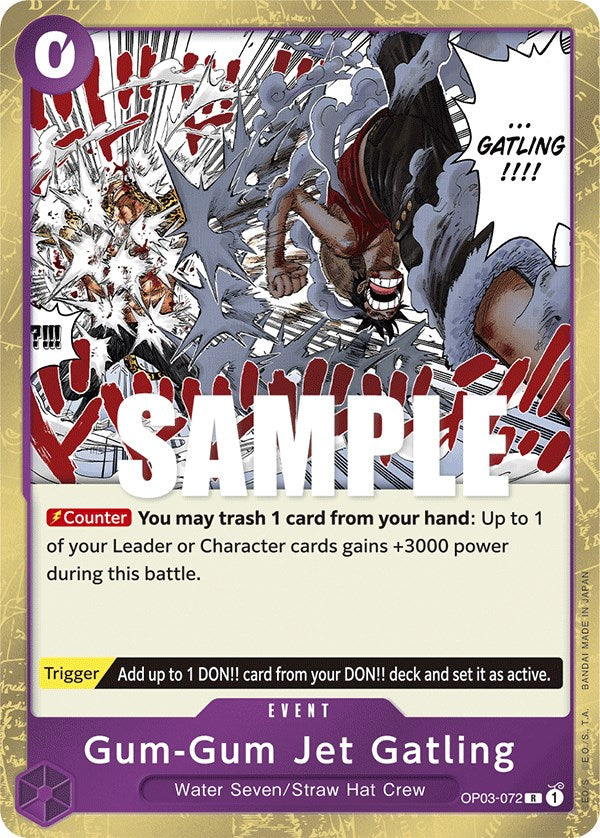 Gum-Gum Jet Gatling (OP03-072) - [Pillars of Strength] Foil - Trinity Hobby