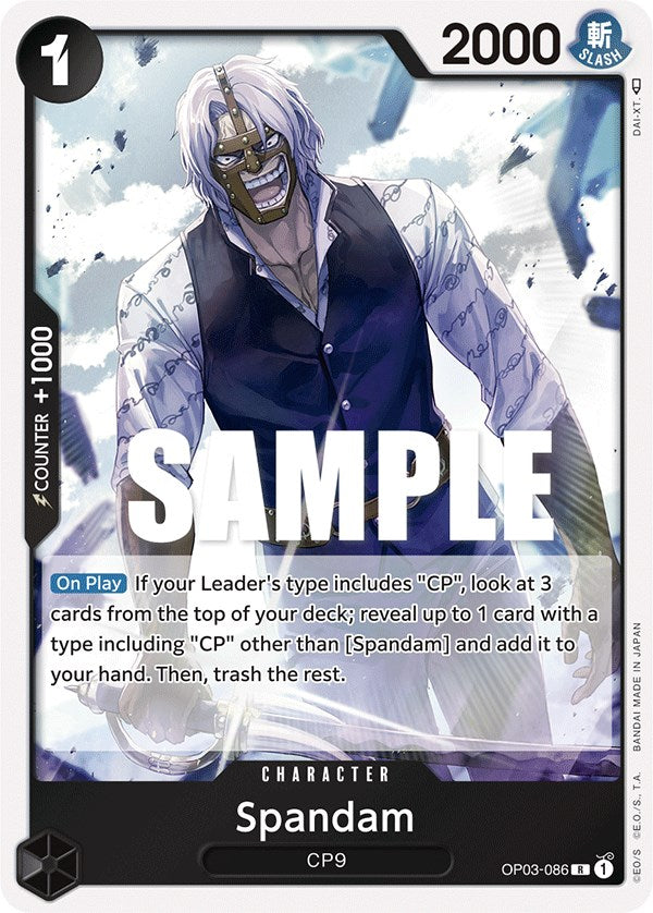 Spandam (OP03-086) - [Pillars of Strength] Foil - Trinity Hobby