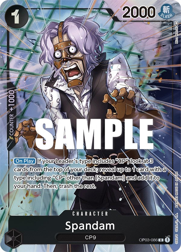 Spandam (Alternate Art) (OP03-086) - [Pillars of Strength] Foil - Trinity Hobby