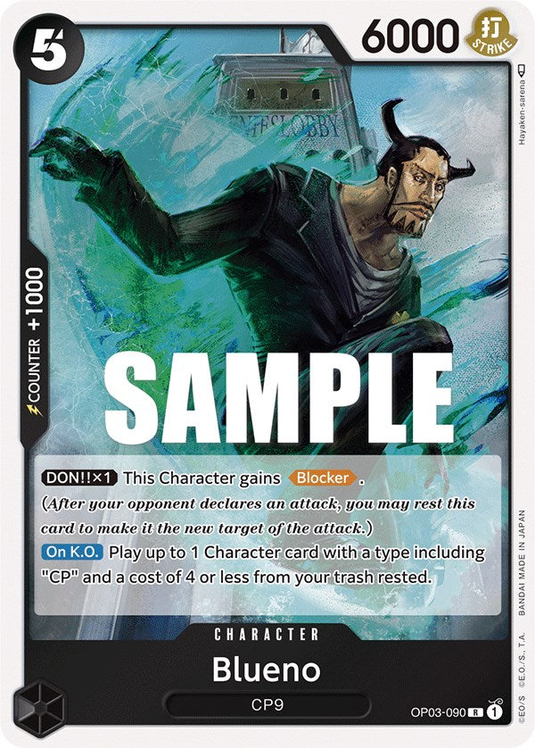 Blueno (OP03-090) - [Pillars of Strength] Foil - Trinity Hobby