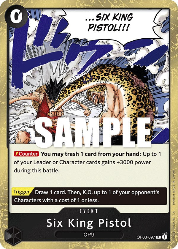 Six King Pistol (OP03-097) - [Pillars of Strength] Foil - Trinity Hobby
