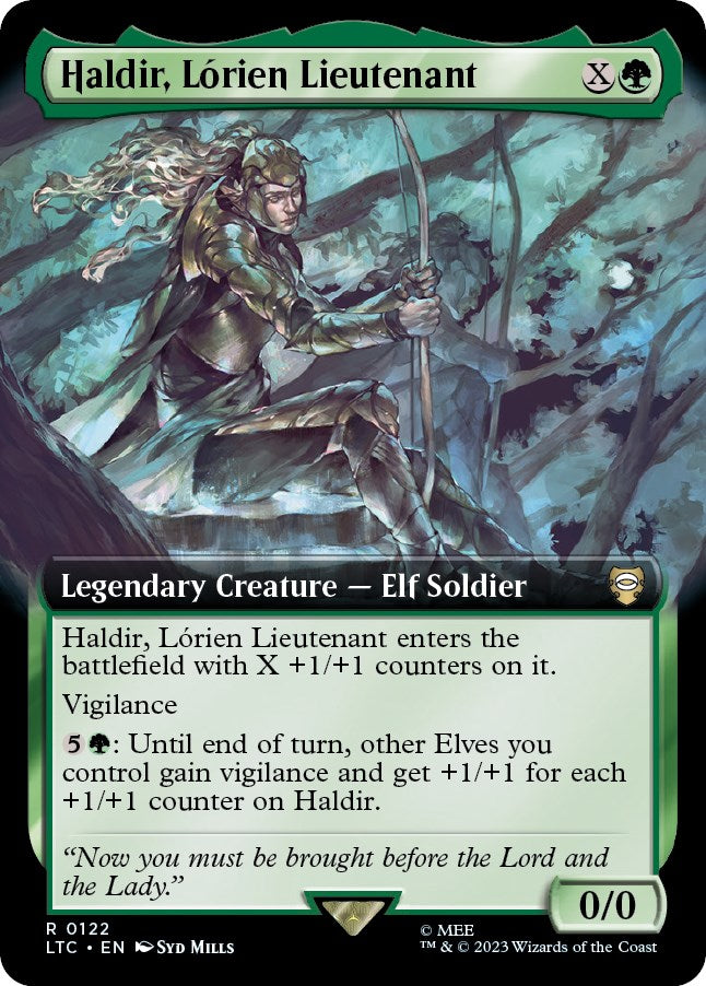 Haldir, Lorien Lieutenant (Extended Art) [The Lord of the Rings: Tales of Middle-Earth Commander] - Trinity Hobby