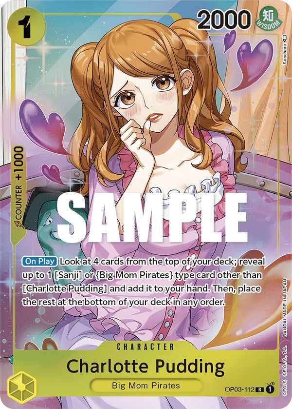 Charlotte Pudding (Alternate Art) (OP03-112) - [Pillars of Strength] Foil - Trinity Hobby