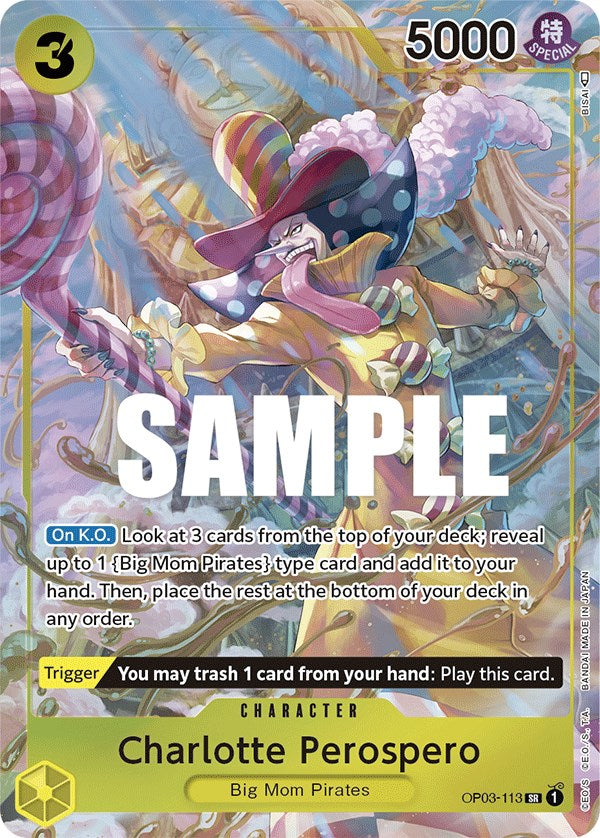 Charlotte Perospero (Alternate Art) (OP03-113) - [Pillars of Strength] Foil - Trinity Hobby
