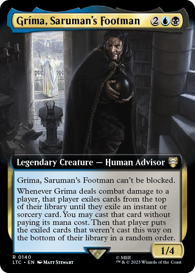 Grima, Saruman's Footman (Extended Art) [The Lord of the Rings: Tales of Middle-Earth Commander] - Trinity Hobby