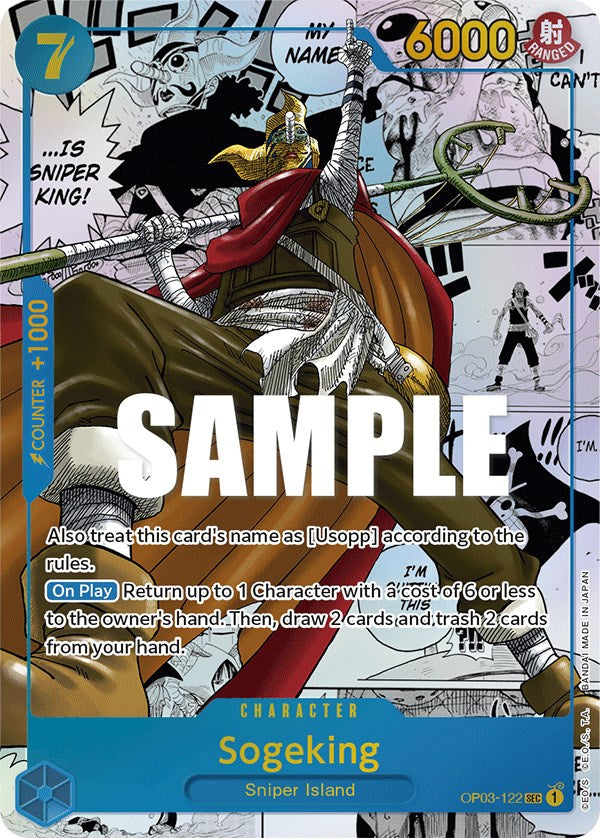 Sogeking (Alternate Art) (Manga) (OP03-122) - [Pillars of Strength] Foil - Trinity Hobby