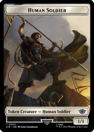 Human Soldier Token (0002)  (LTR-002) - [The Lord of the Rings: Tales of Middle-earth] - Trinity Hobby