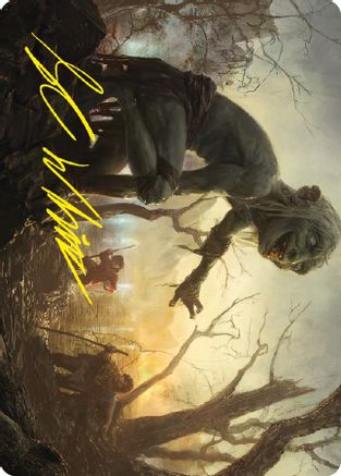 Smeagol, Helpful Guide Art Card (Gold-Stamped Signature)  (ASLTR-024) - [Art Series: Universes Beyond: The Lord of the Rings: Tales of Middle-earth]