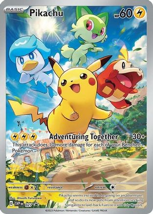 Pikachu (027) [Scarlet & Violet: Black Star Promos] - Trinity Hobby