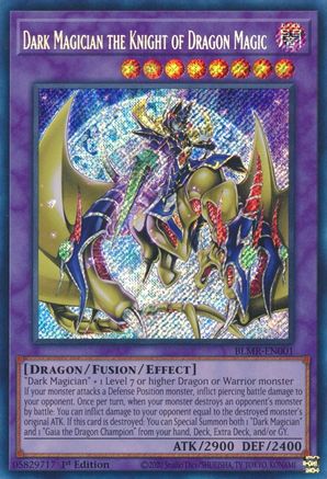 Dark Magician the Knight of Dragon Magic [BLMR-EN001] Secret Rare - Trinity Hobby