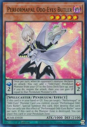 Performapal Odd-Eyes Butler [BLMR-EN028] Ultra Rare - Trinity Hobby