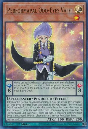 Performapal Odd-Eyes Valet [BLMR-EN029] Ultra Rare - Trinity Hobby