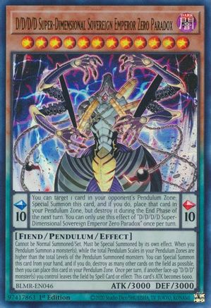 D/D/D/D Super-Dimensional Sovereign Emperor Zero Paradox [BLMR-EN046] Ultra Rare - Trinity Hobby
