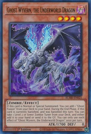 Ghost Wyvern, the Underworld Dragon [BLMR-EN025] Ultra Rare - Trinity Hobby